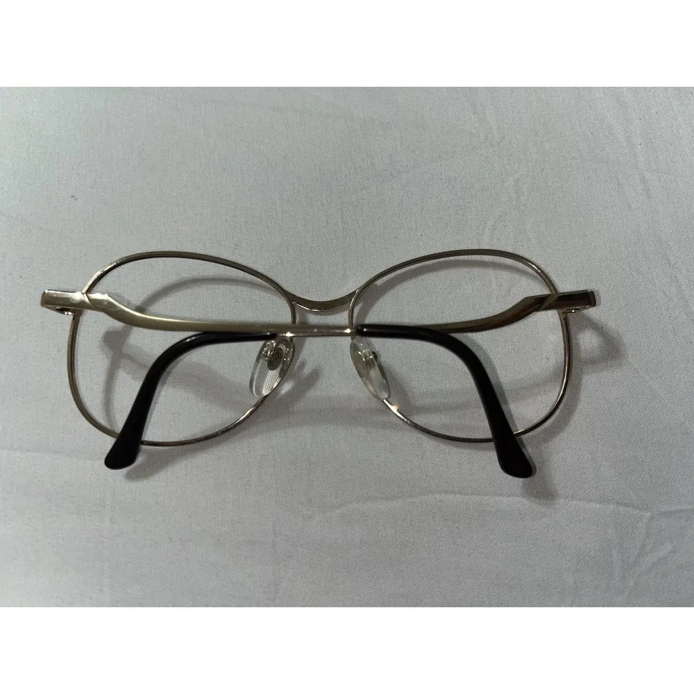 80's Vtg Metro-Welltest 18k EGP Gold Metal ELLA  Frames Sunglasses 54 18 135